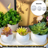 Three white silicone round molds used for DIY planters and candles displayed on a wooden tray.