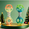 Easy-Grasp Baby Rattle Toy with Soft Teething Edges