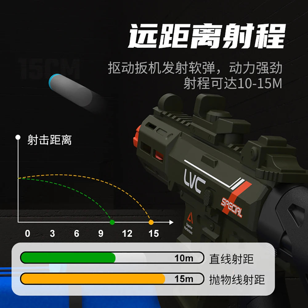 Foam Dart Blaster with Manual Loading Action