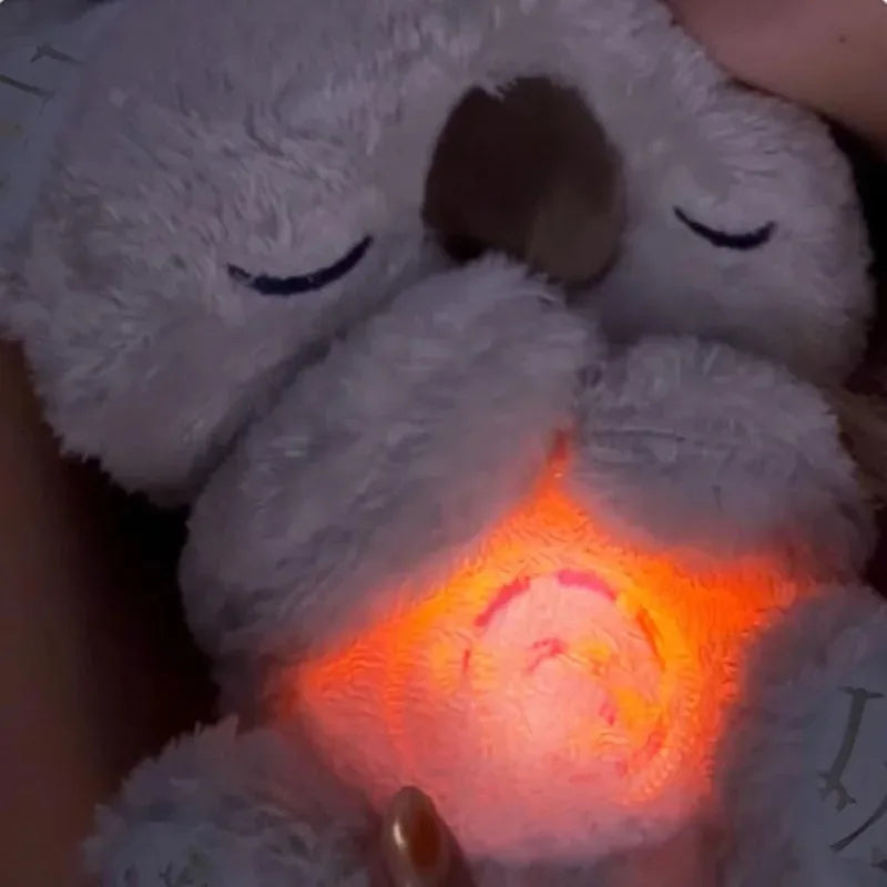 Cuddly Koala Plush Sleep Aid with Night Light and Soothing Sounds