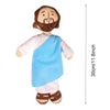 A plush doll set featuring Jesus and Virgin Mary figures.