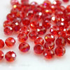 Faceted Crystal Glass Rondelle Beads for Jewelry Making