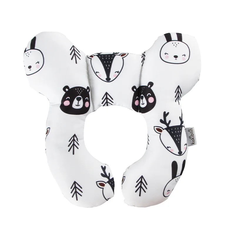 Soft U-Shaped Baby Head and Neck Support Pillow for Car Seat Travel