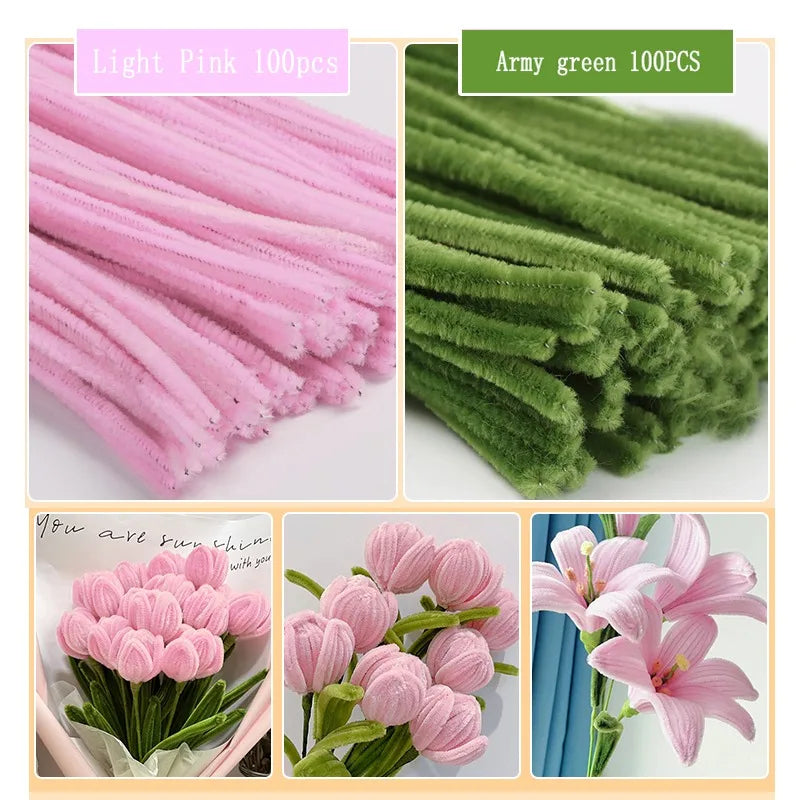 Chenille Stem Craft Sticks for DIY Art Projects