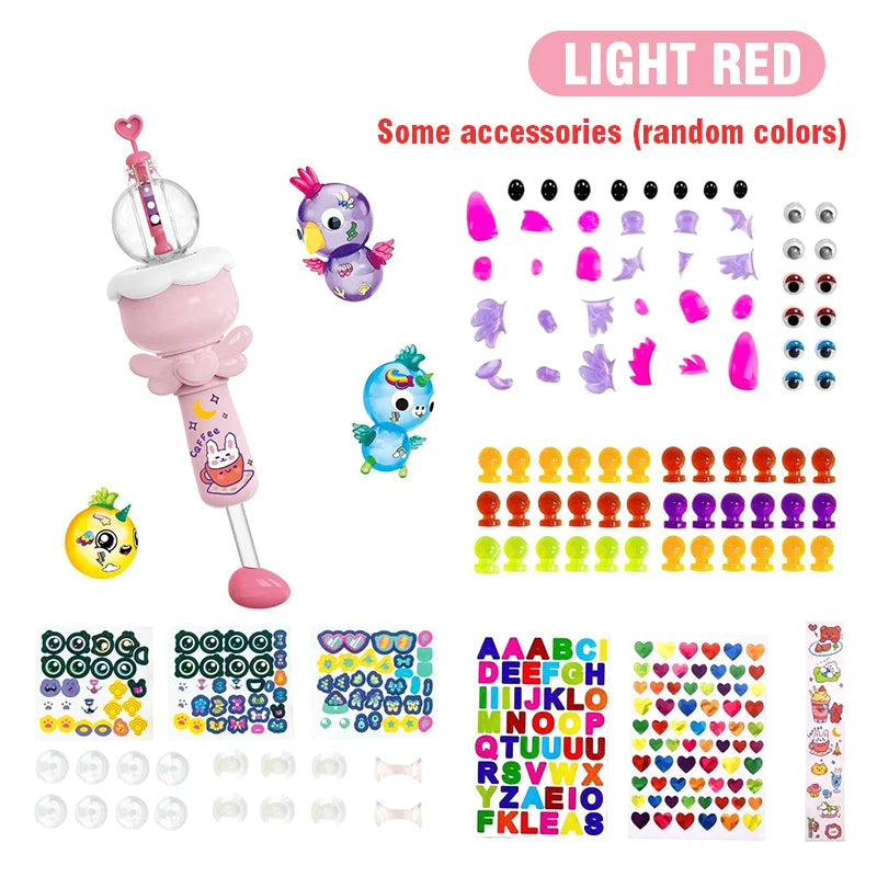 DIY Inflatable Balloon Craft Kit with Pump and Stickers