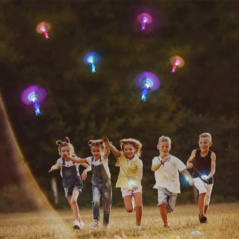 Glow-in-the-Dark Flying Arrow Helicopter Toy with LED Lights