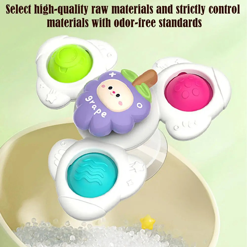 Colorful Suction Cup Spinner Toy for Baby | Sensory Fidget Fun