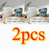 Two silicone molds of elephants used for making candle soap and resin crafts