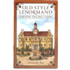 A box of Old Style Lenormand fortune-telling cards featuring an illustration of a classical building.