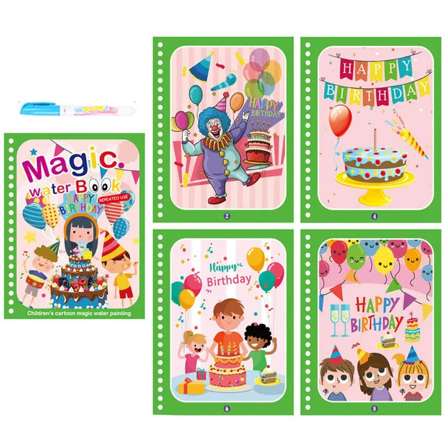 Reusable Water Coloring Book for Kids – Magic Drawing Pad