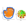 Cartoon Suction Cup Catch & Throw Racket Toy Set with Glowing Ball