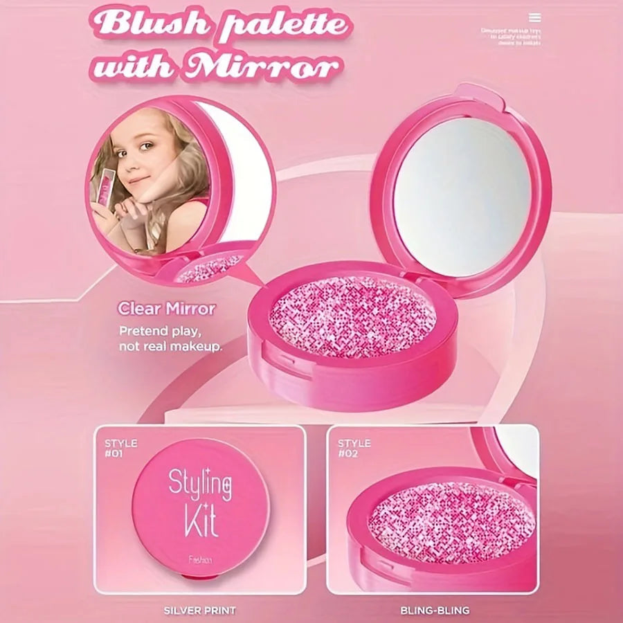 Pretend Play Makeup Set for Kids – 10-Piece Washable Toy Cosmetics