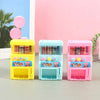 Kids Interactive Vending Machine Toy with Mini Drinks and Coins