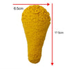 A yellow realistic food squeeze toy with dimensions 6.5cm by 12.5cm.