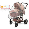 Universal Transparent Stroller Rain Cover with Zipper