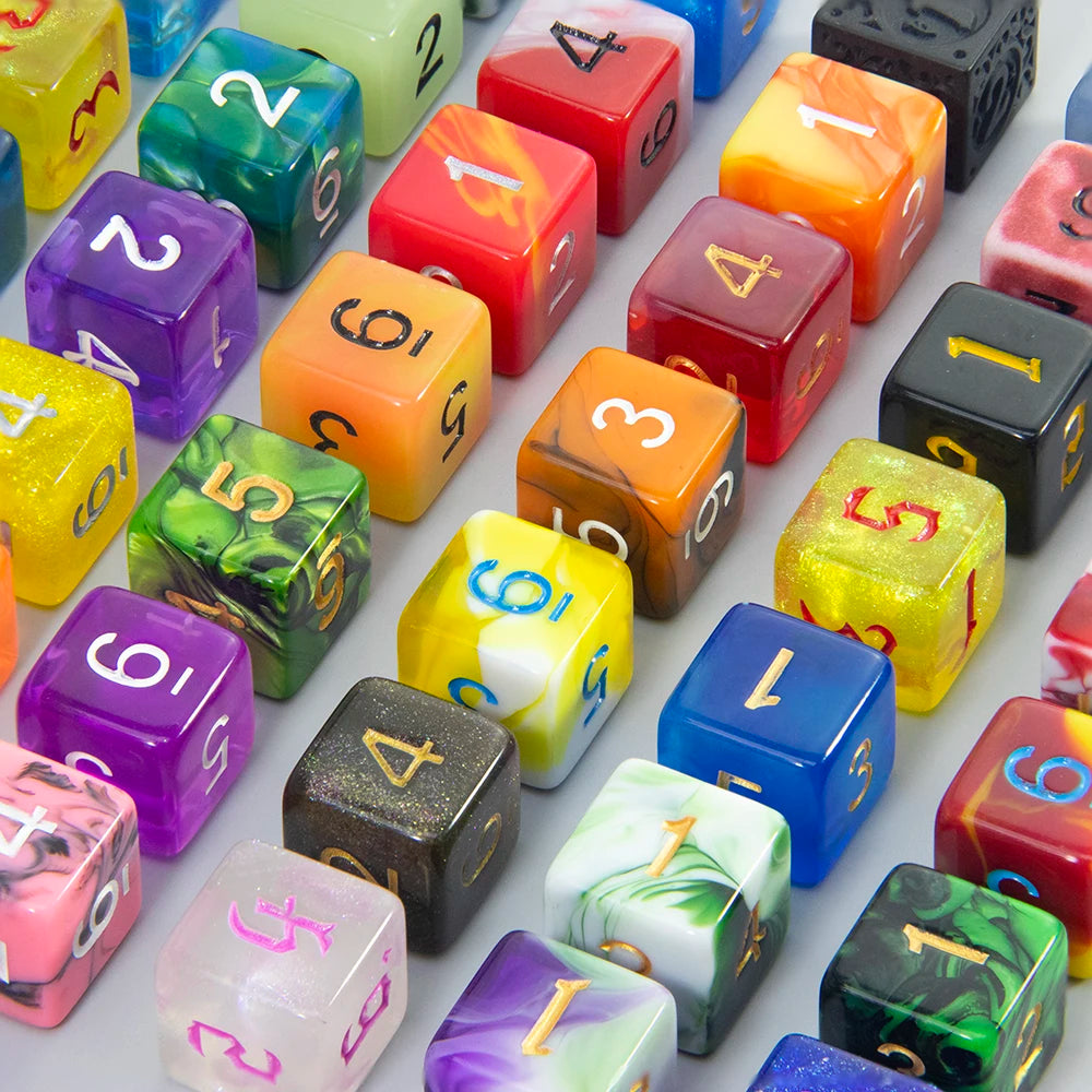Polyhedral Resin Dice Set (10-Piece) for D&D and RPG