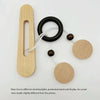 3D Wooden Interlocking Ring Puzzle – Brain Teaser for Kids and Adults