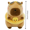 Capybara Plush Toy with Duck Swim Ring – Kawaii Stuffed Animal