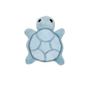 A light blue mini turtle plush chew toy with a soft texture.