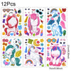 Unicorn Party Activity Kit with Bracelets, Rings, Tattoos, Stickers, and Puzzle