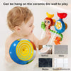 Monkey Caterpillar Wall-Mounted Bath Toy with Waterfall Fun