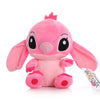 A pink Kawaii plush figurine of a donkey character with large eyes and floppy ears.
