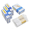 A collection of J.X saxophone and clarinet reeds in various sizes packaged in boxes and a clear plastic bag.