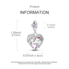 925 Sterling Silver Heart Charm Beads for Bracelets and Necklaces