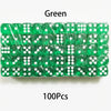 Multicolor Transparent Acrylic Dice Set – 100 Pieces