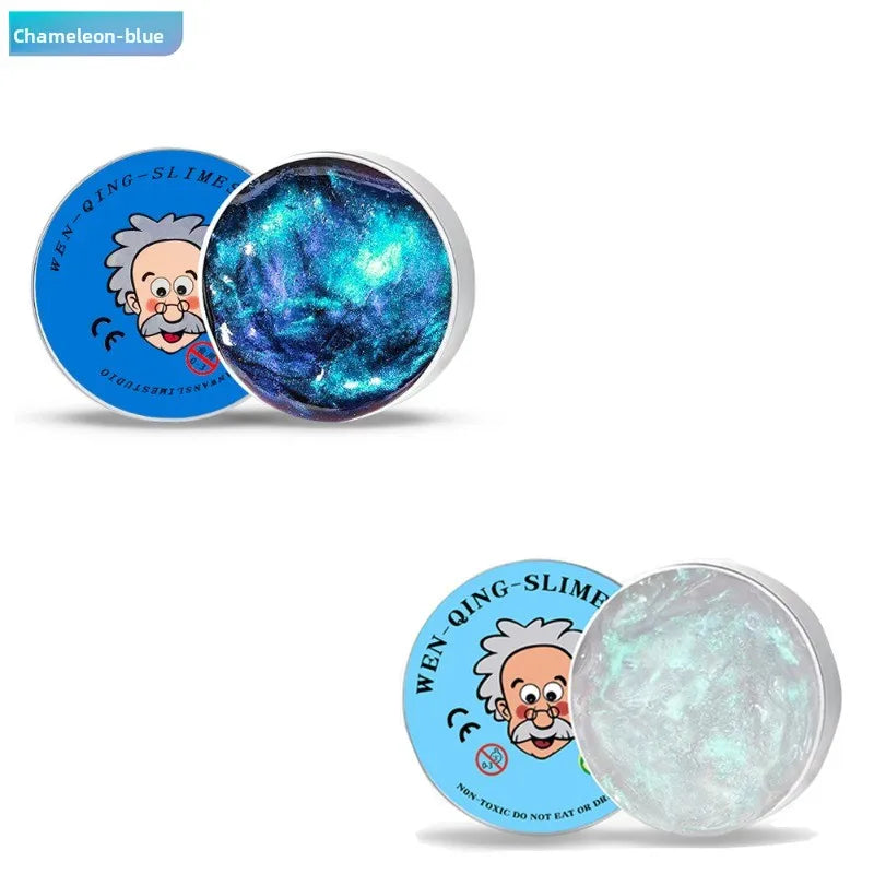 Clear Crystal Liquid Glass Thinking Putty – Stress Relief Fidget Toy