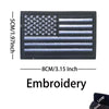 Reflective American Flag Tactical Patch with Glow-in-the-Dark Detail