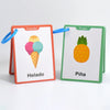 Spanish Vocabulary Learning Flashcards for Kids