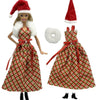 Festive Christmas Outfit Set for 11.5-Inch Dolls