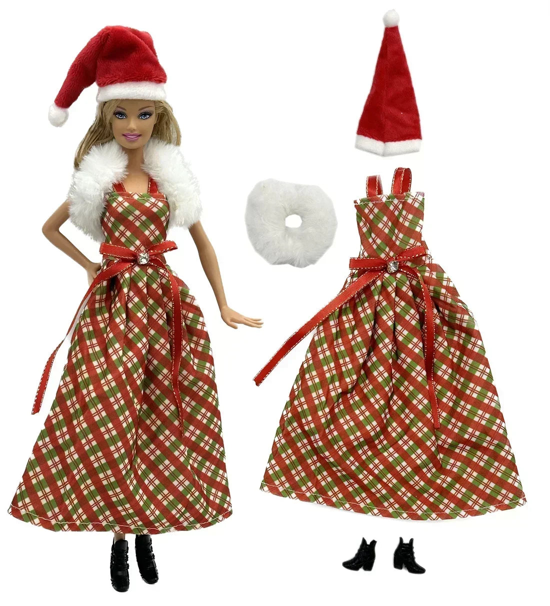 Festive Christmas Outfit Set for 11.5-Inch Dolls