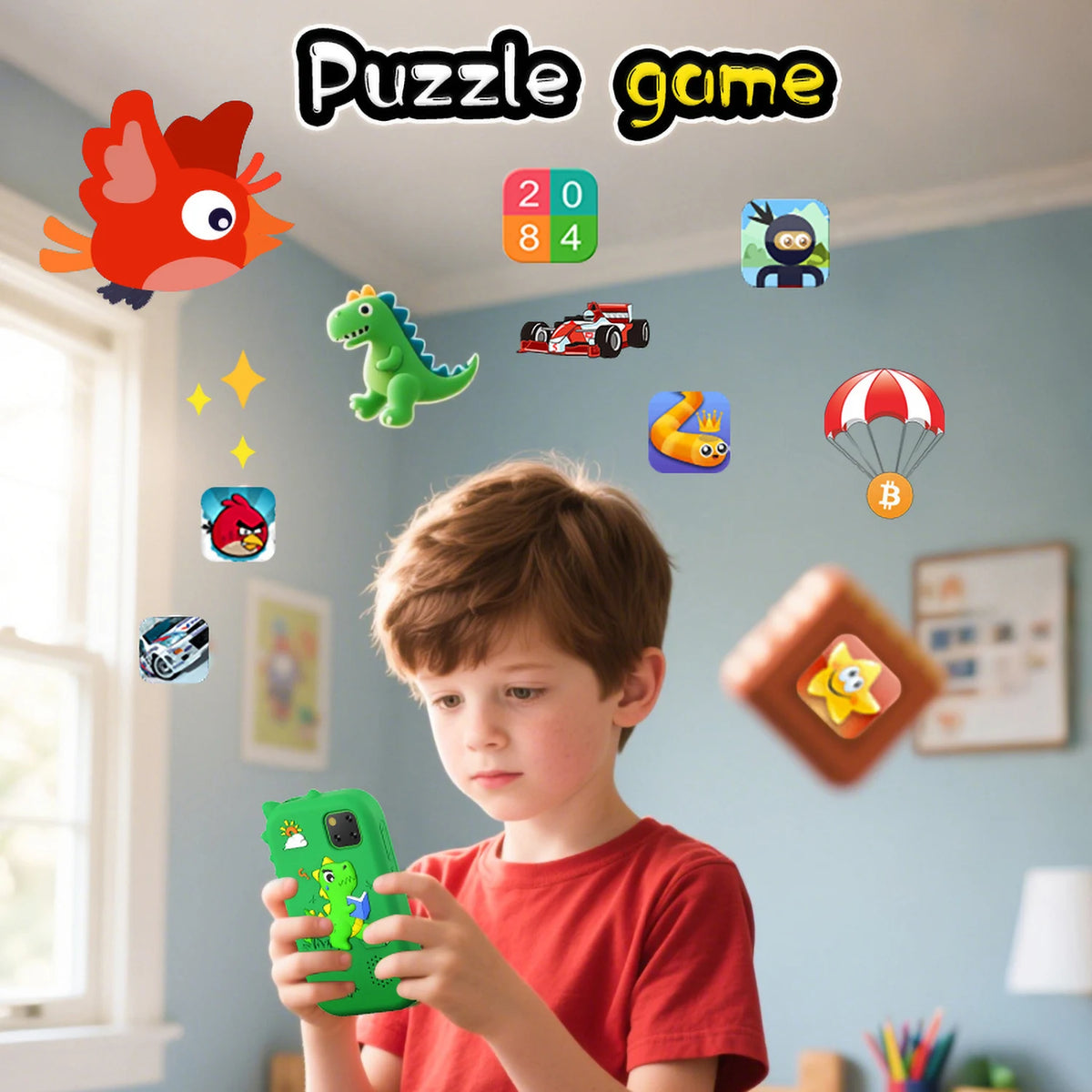 2.8" Touchscreen Kids' Smartphone Toy with Camera, Games & Music