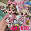 Coco Elegant Girl 13cm Articulated BJD Doll with Phone Lanyard & Replaceable Eyes