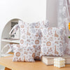A pack of three waterproof wet and dry bags featuring a light gray and beige pattern for travel and storage.