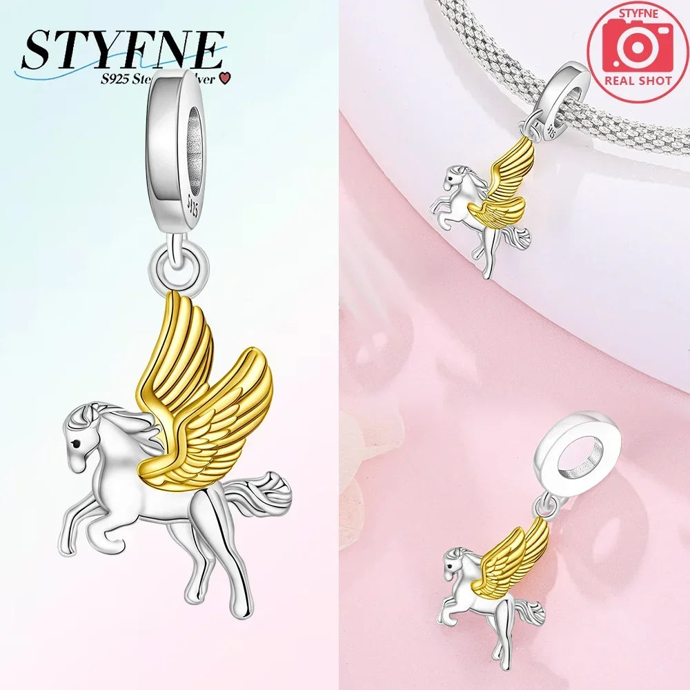 Enchanting Unicorn Pegasus Charm for Jewelry and Accessories