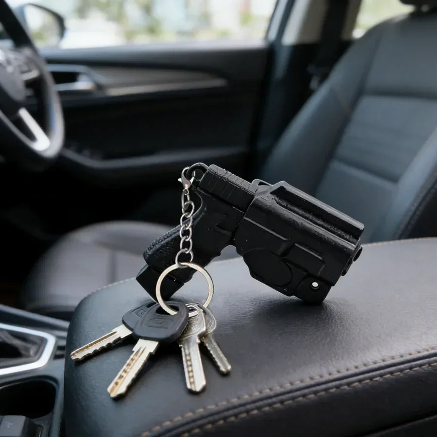 Mini Pistol Keychain – Eco-Friendly Party Favor