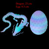 Articulated Dragon Figurine with Egg Display
