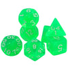 Crystal Clear Polyhedral Dice Set for Tabletop RPGs