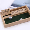 Wooden Shut the Box Dice Game for Family Fun
