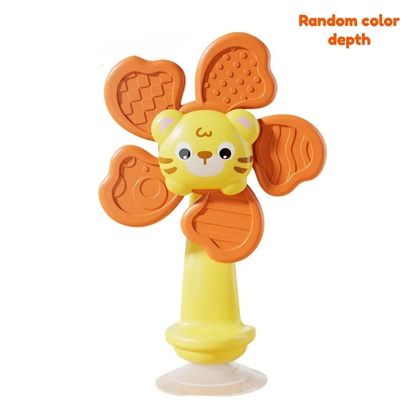 Baby Suction Cup Windmill Toy with Animal Shapes