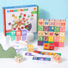 Wooden Word & Shape Blocks – 30-Piece Learning Stacking Toy for Toddlers
