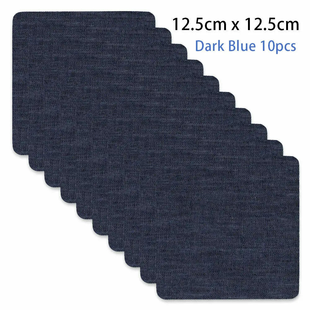 Iron-On Denim Patches for Jeans Repair & DIY Crafts