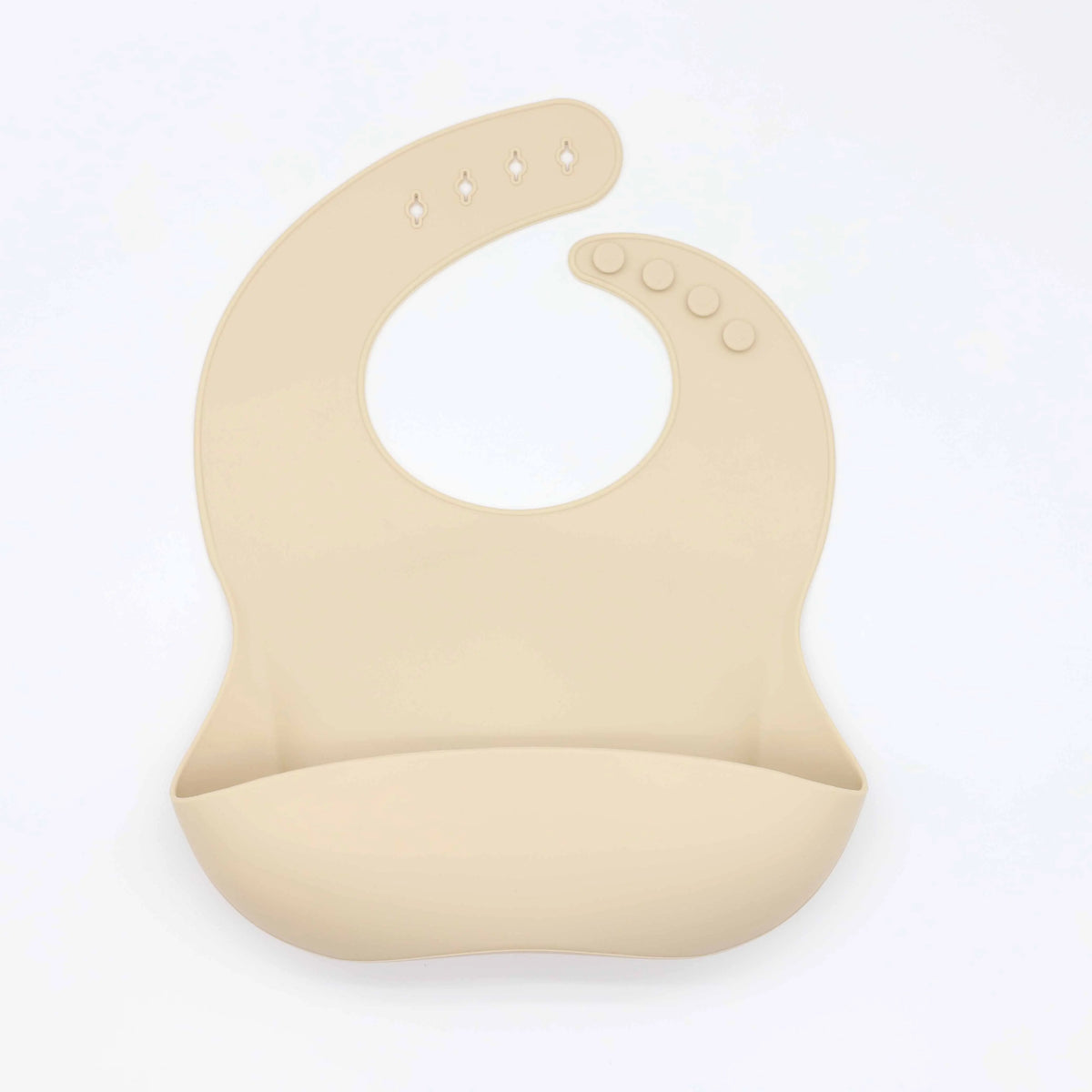 Adjustable Silicone Baby Bib with Food Catcher Pocket
