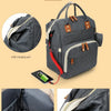 Large Waterproof Diaper Bag Backpack with Insulated Bottle Pocket