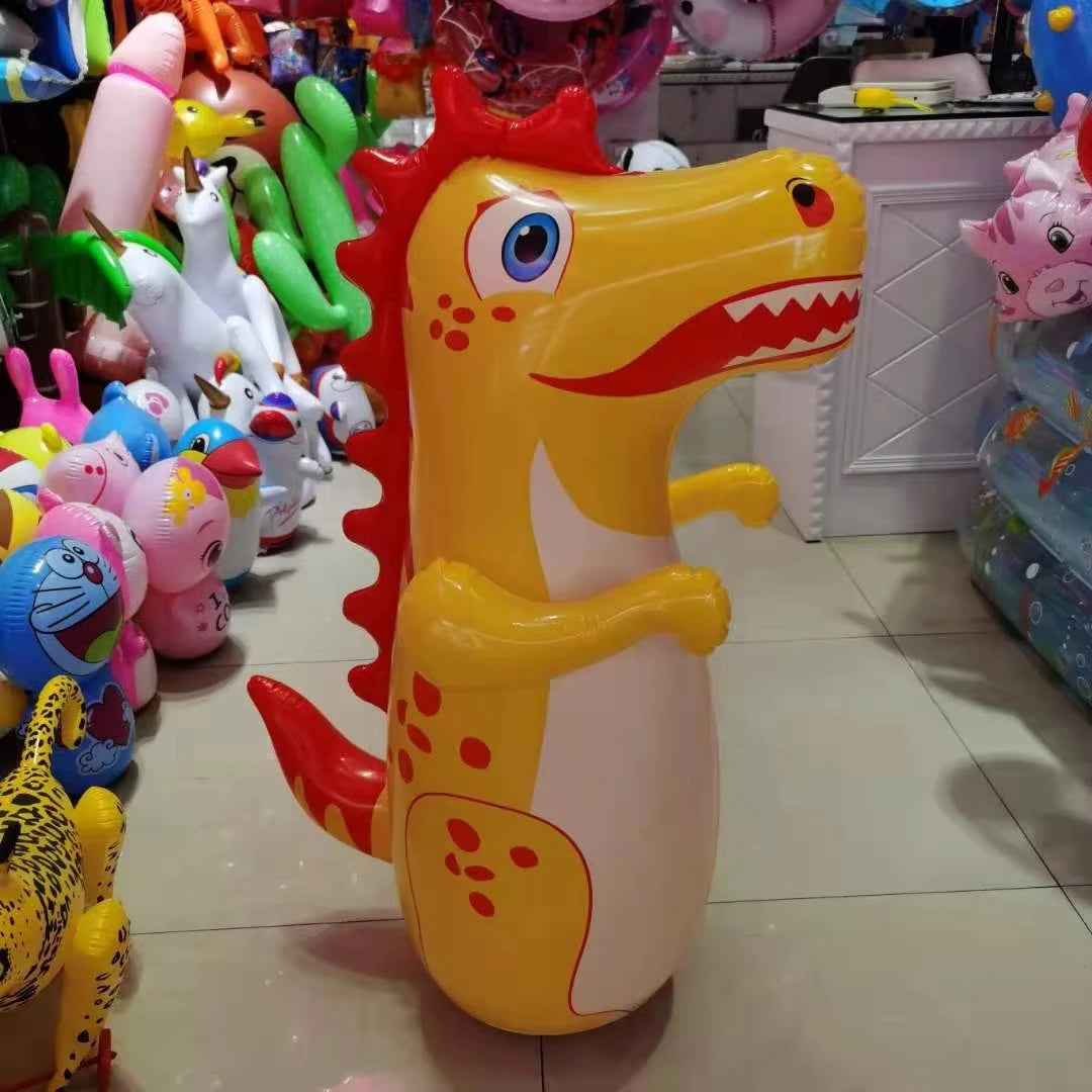Inflatable Dinosaur Punching Bag Tumbler Toy for Kids