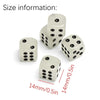 Glow-in-the-Dark Acrylic Dice Set for Games and Parties