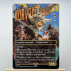 A Magic: The Gathering card featuring the Legendary Creature Dragon Noble Korvold, Fae-Cursed King.